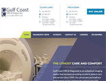 Tablet Screenshot of gulfcoastmri.com